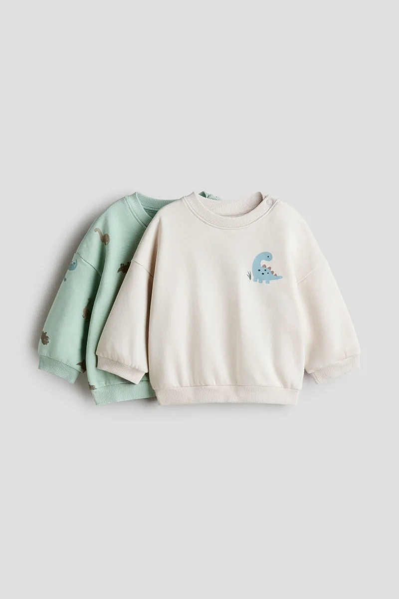 H&M 2-pack printed sweatshirts
